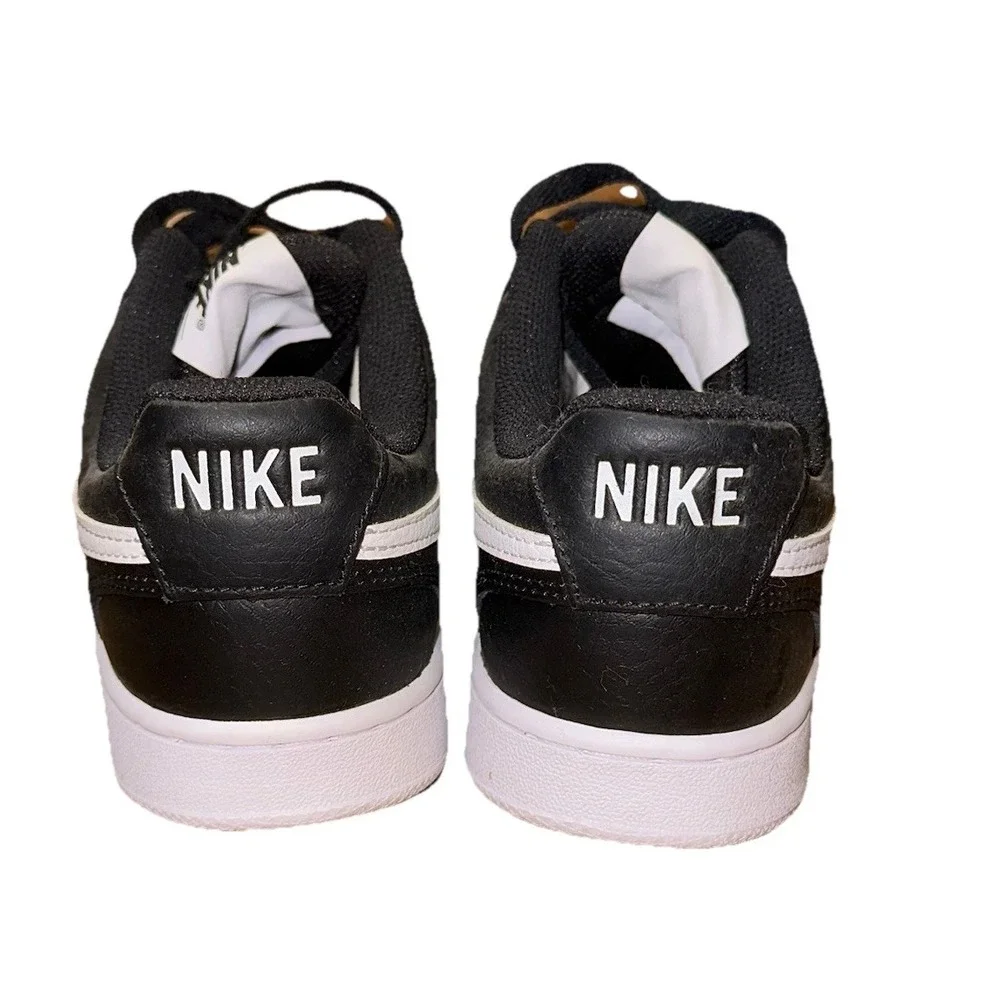Nike Court Vision Low Black White‎ Sneaker Shoe Women's 8 New W/ Box (CD5434001)